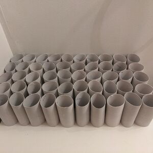50 Empty White Toilet Paper Rolls For Arts & Crafts